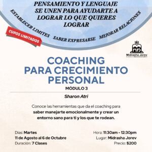 Coaching para Crecimiento Personal - Modulo 3 (Grupo Martes)